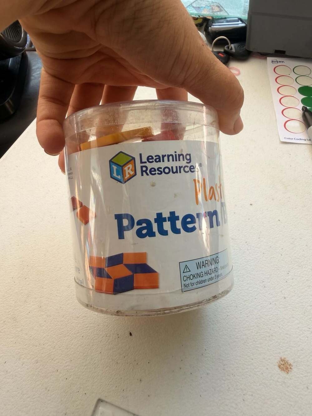 Learning Resources -Plastic Pattern Blocks - Picture 2 of 4